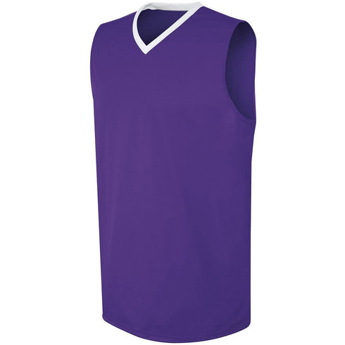 Russell Athletic Youth Transition Jersey (332371-C), Color 'Purple/White'